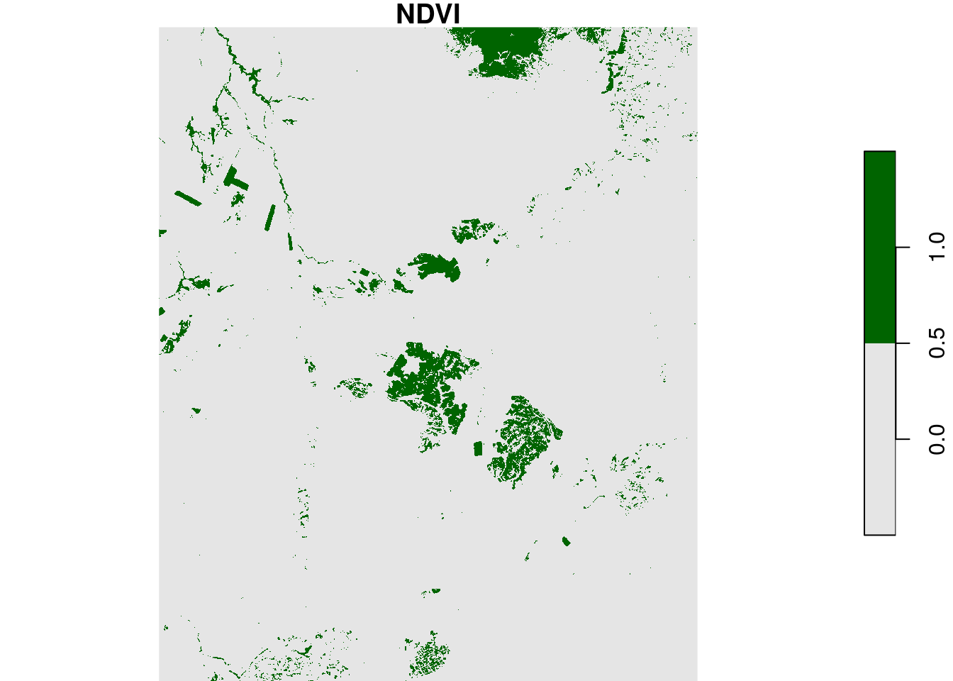 Reclassified NDVI image