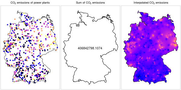 $CO_2$ emissions from power plants: a localized phenomenon^[https://edzer.github.io/UseR2016/]
