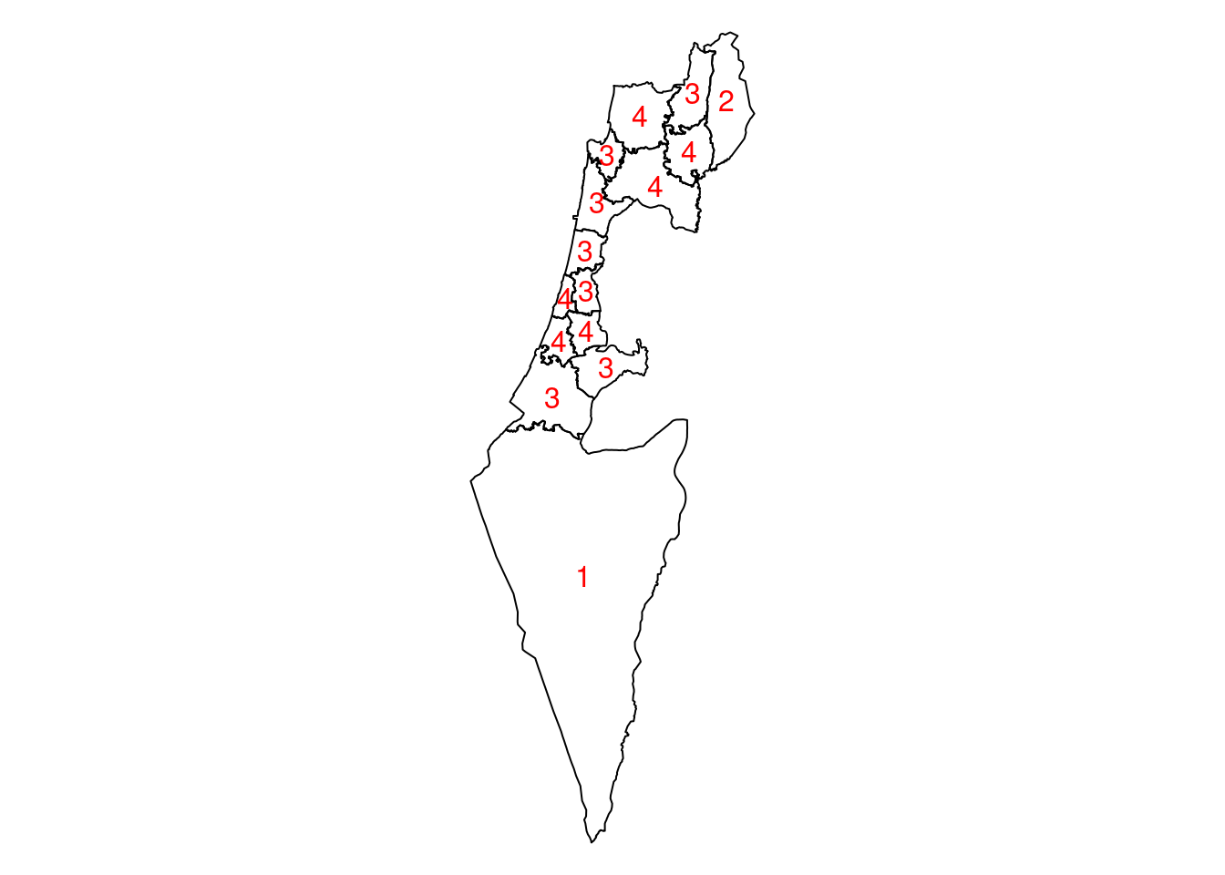 Number of neighbors per "Nafa"