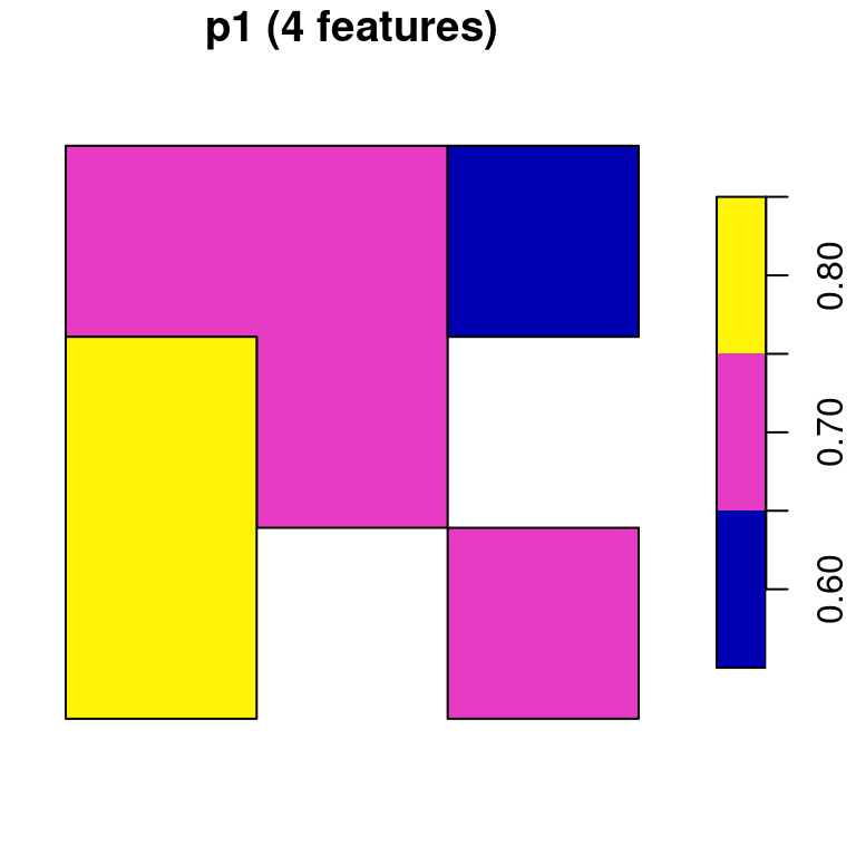 Polygon layer created from a raster