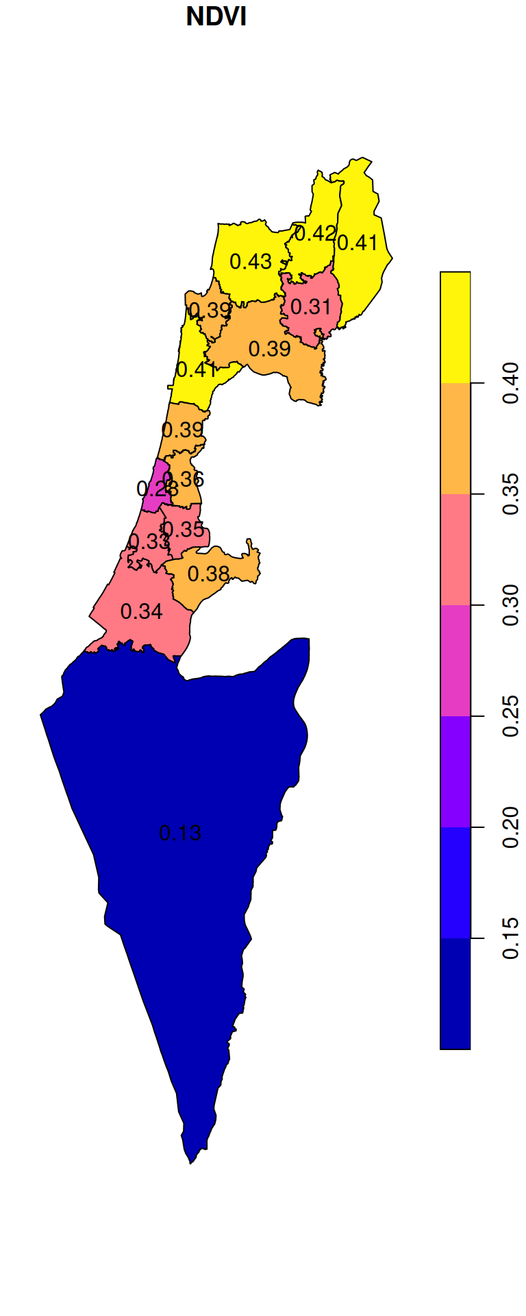 Average NDVI per "Nafa"