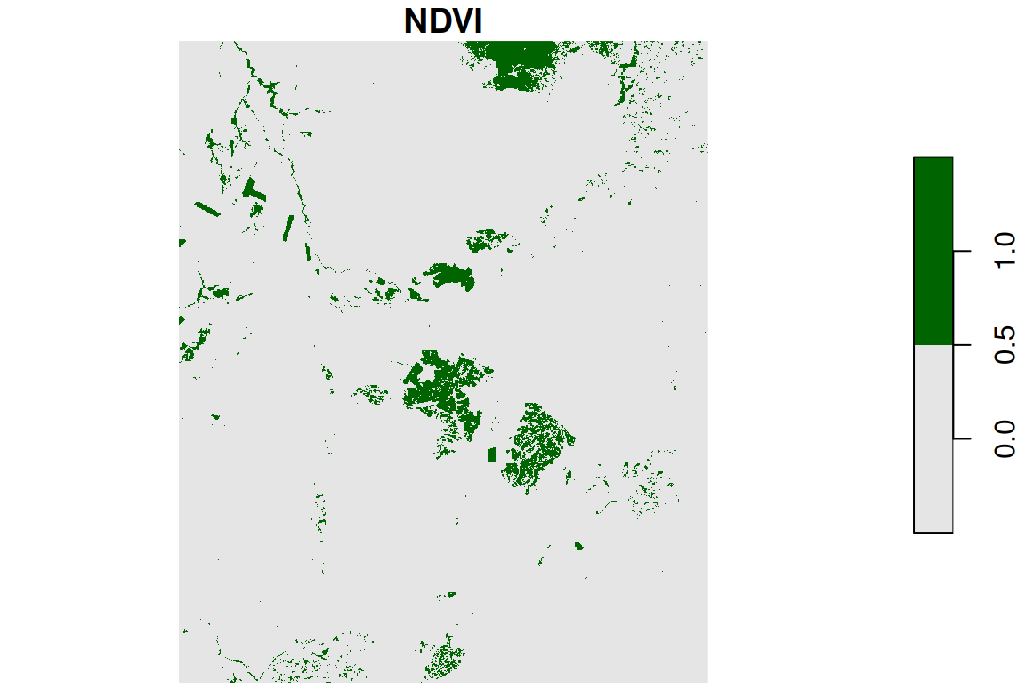 Reclassified NDVI image